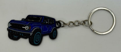 2021- 2025 Ford Bronco Keychain w/ silver colored keyring