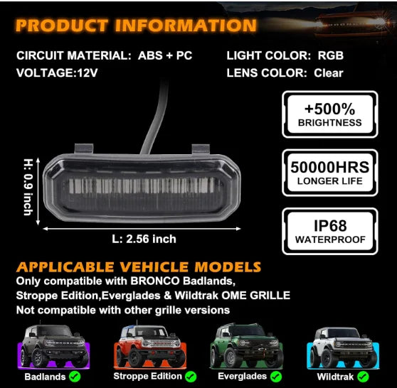 Fits all 021-2025 Ford Broncos